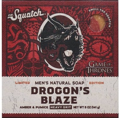 Dr. Squatch Limited Edition DRAGON S BLAZE Natural Soap Bar