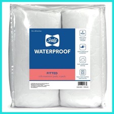 2-PACK Fitted Waterproof Infant Crib Mattress Protector Pad and Toddler Bed C...