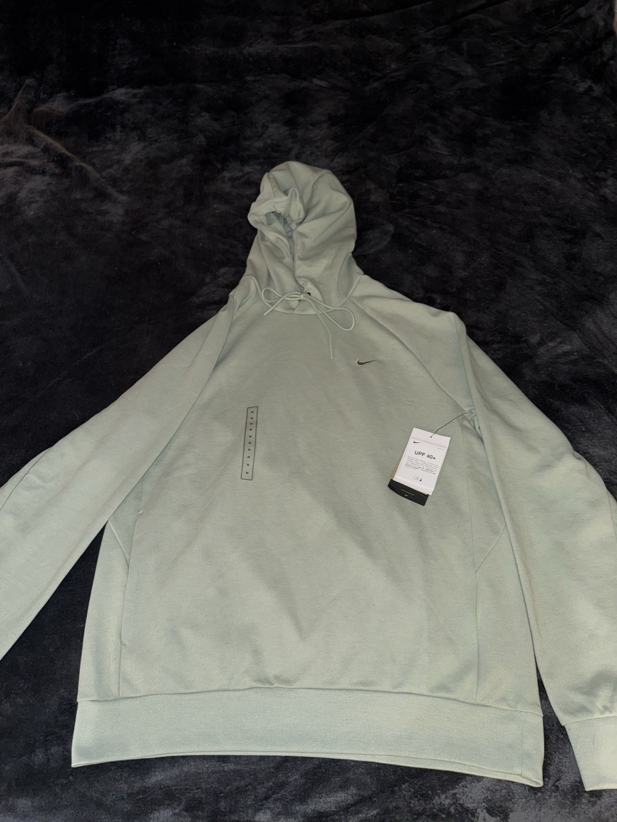 Nike FZ0969-370 Mens Med Dri-FIT Primary Fleece UV Pullover Hoodie, Jade Green