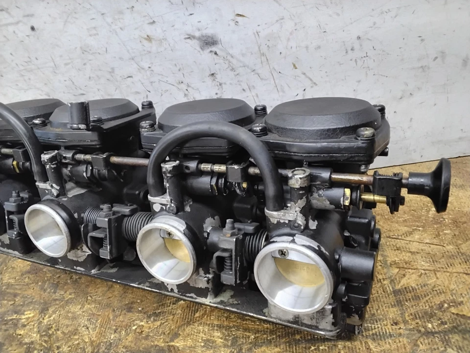 Kawasaki GPZ750 KZ 750 gpz 1984 fabricante de equipos originales Mikuni 34 mm carburadores carbohidratos funcionando*video* Foto 4 de 4