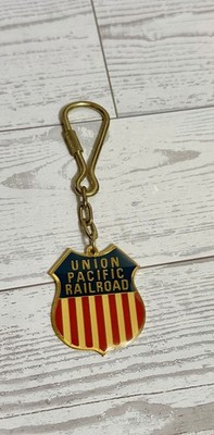 Vintage-Style Union Pacific Railroad Keychain. Unsure Of Year Made.