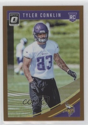 2018 Donruss Optic Rookies Bronze Prizm Tyler Conklin #130 Rookie RC 2t9