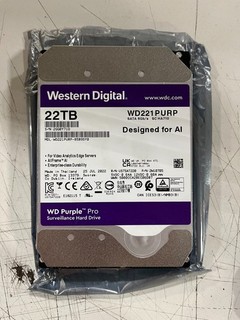 Western Digital WD Purple Pro (7200RPM 3.5" SATA III 512MB Cache) 22TB Used