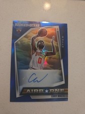 Coby White 2021-22 Panini Chronicles Rookies And Stars Airborne Blue Prizm 19/25