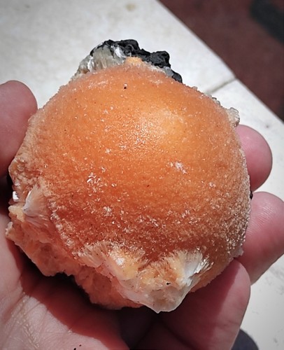 ¡¡Impresionantes bolas individuales de Thomsonite naranja de la India!!!PRECIO POR 1 PIEZA! - Imagen 2 de 6