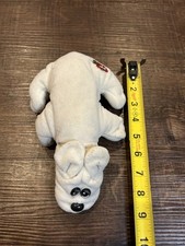 Vintage 1990s White Small Pound Puppy Plush Dog Stuffed Animal