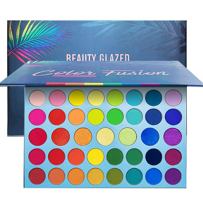 39 Color Rainbow Eyeshadow Palette - Professional Makeup Matte Metallic Shimmer 