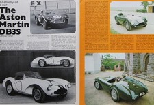 Original CC 1974 extracted mag article: ASTON MARTIN DB3S, anatomy of
