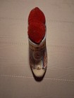 VINTAGE FLORAL  CERAMIC PIN HOLDER , MADE IN JAPAN Souvenir Battle Creek Michiga — photo 3