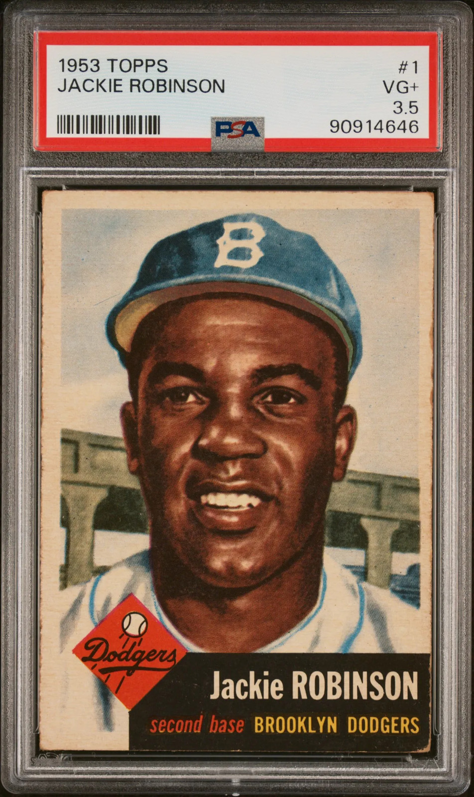 1953 Topps Jackie Robinson #1 PSA 3.5