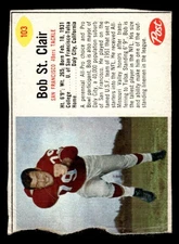 1962 POST CEREAL BOB ST. CLAIR 103 FAIR SP FOOTBALL SAN FRANCISCO 49ERS