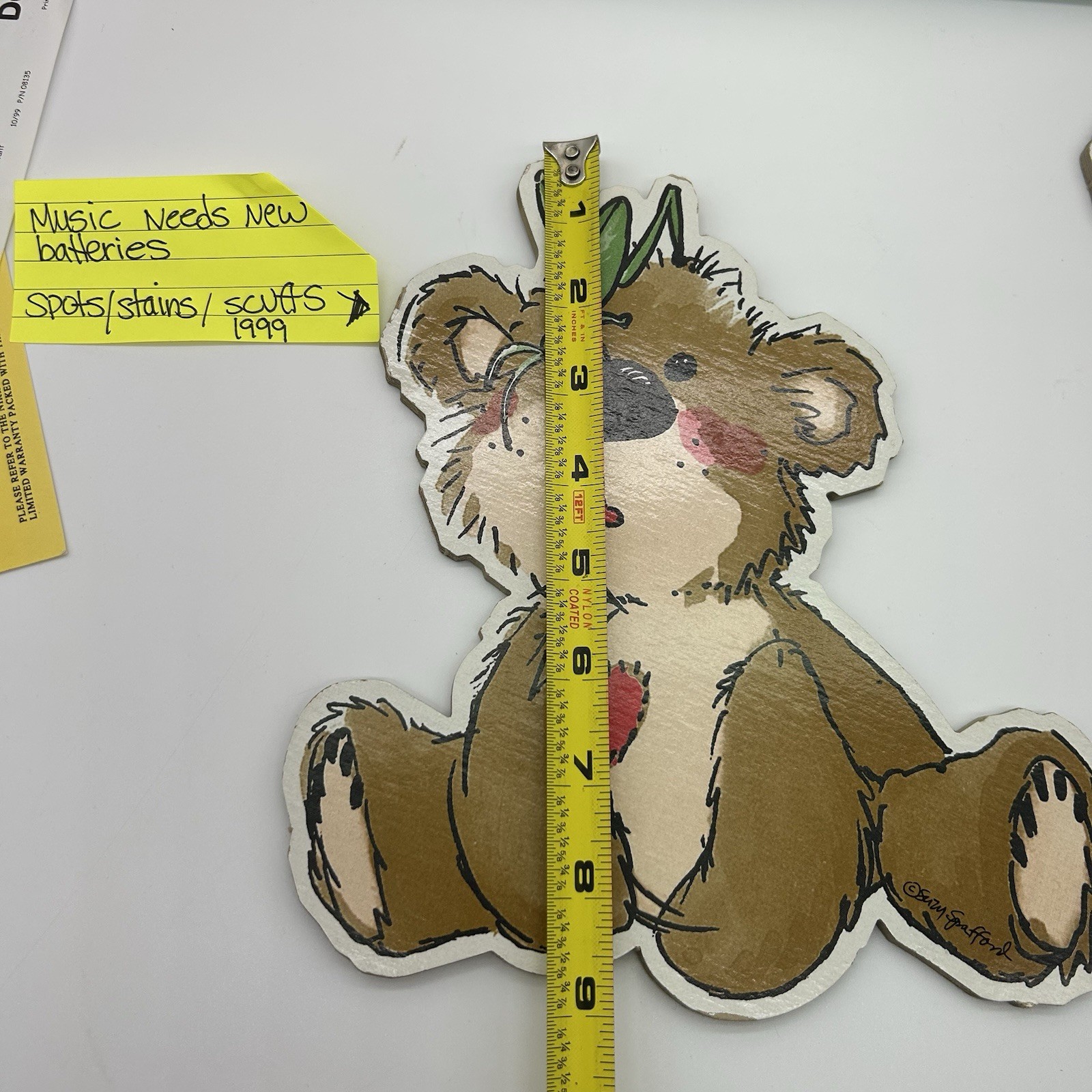 Vtg Little Suzy's Zoo Nursery Wall Decor Art 1999 -5 piece Set Baby Animals USA