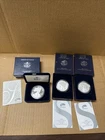 Lot of 3 American Silver Eagles - (1) 2007 & (2) 2008 - 1 oz Fine Silver