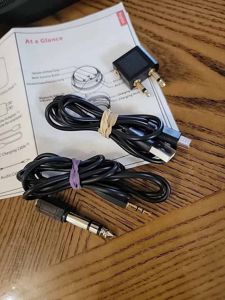 Srhythm NC25 Active On-Ear Noise Cancelling Bluetooth Headphones Black - Image 3 of 4