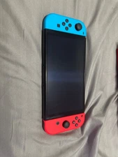 Nintendo Switch OLED Model HEG-001 Handheld Console - 64GB - Black/Neon Red/Neon