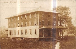 MANHEIM West Virginia RPPC postcard Hotel & grounds Preston County