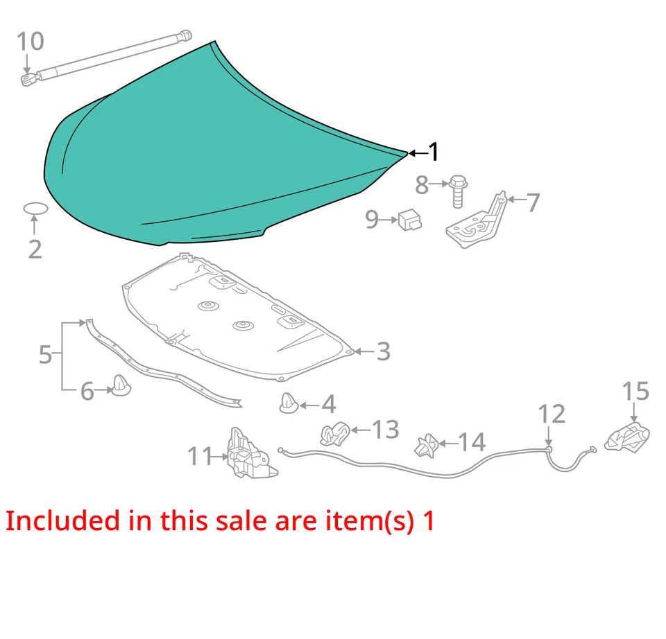 (LOCAL PICKUP ONLY) Hood Fits 15-17 CAMRY 791719 - Image 3 of 4