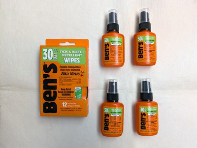 #ad #ad *NEW* 5x LOT Ben#x27;s 30% DEET Mosquito Tick Insect Repellent 1.25 oz Pump WIPES $19.99