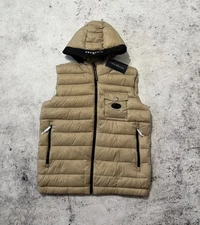 John Richmond PADDED JACKET VEST GILET SAND SIZE 52