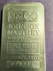 Johnson Matthey Assayers & Refiners 1 oz .999 Fine Silver Bar .