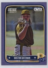 2024 Onyx Vintage Extended Purple Bordered 5/10 Boston Bateman #OVBOBA 0j81