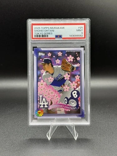 2025 Topps Tokyo Series Takashi Murakami- Shohei Ohtani #25 Pitching PSA 9 🌸🌸