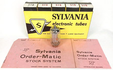 Antique 1940s Sylvania Electron Tube Model 5T8 With Original Box Set Of 5