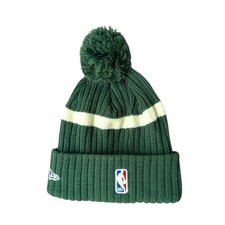 Milwaukee Bucks Hunter Green & Cream Pom Pom Beanie – Perfect Winter NBA Fan