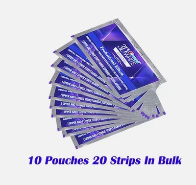 3D Weiß Zähne Whitestrips Luxe   Professionelle Bleaching-Streifen, 10/20 Behand