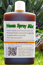 Neem Oil Spray Mix, natural plant protection 100 ml to make up to 10 lt spray