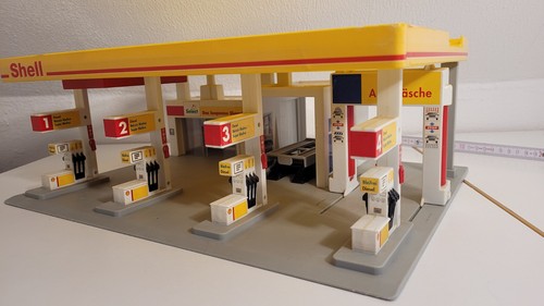 Shell Tankstelle Dickie Toys Modell Spielzeug Auto Geräusche Werkstatt Garage - Bild 2 von 11