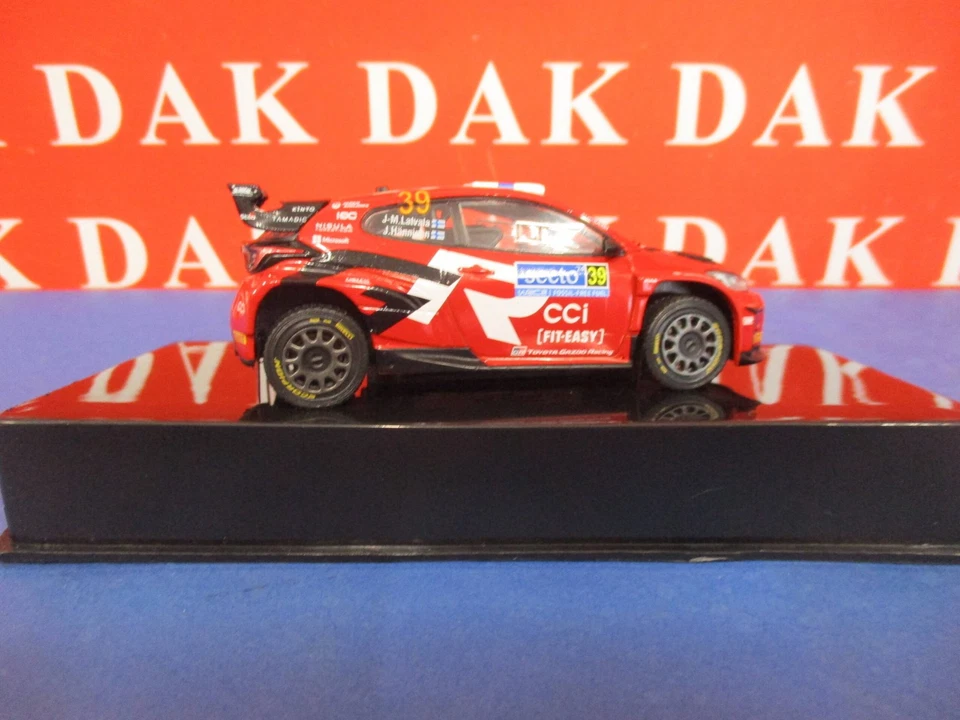 Die cast 1/43 Modellino Auto Toyota GR Yaris Rally2 Rally Finland 2024 Latvala - Immagine 4 di 4