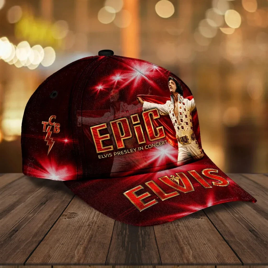 Elvis Presley Epic In Concert Cap Light King Of Rock N Roll Classic Hat