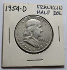 1954 D Benjamin Franklin Half Dollar