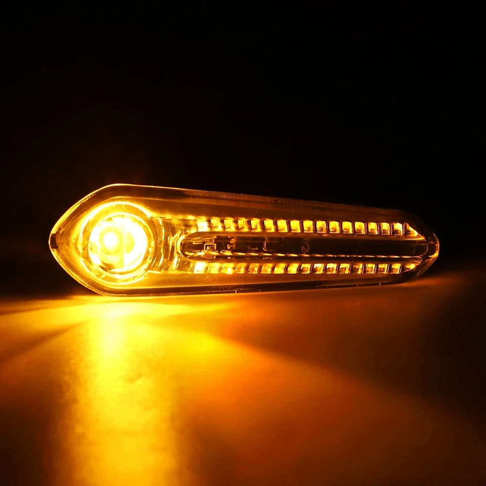 Lámpara indicadora de luz de señal de giro trasera LED para Kawasaki NINJA H2 300 400 650 1000 Foto 4 de 4