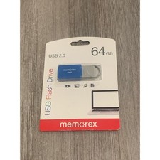 Memorex 64GB Flash Drive USB 2.0 - Blue 32020006421