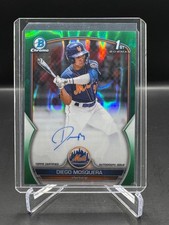 2023 BOWMAN CHROME! DIEGO MOSQUERA! 1ST BOWMAN! ON-CARD AUTO! GREEN LAVA!  #/99!