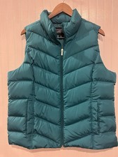Women  s Puffer Best XL sz 18 Lands End Teal Turquoise