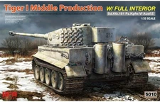 Ryefield Models 5010 1/35 Tiger I Mid Prod. with Full Interior Model Tank Kit