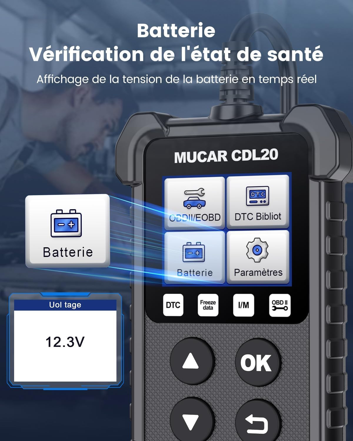 Valise Diagnostic Auto OBD2 CDL20 Multimarque et Lecteur Code Erreur Moteur DTC - 4