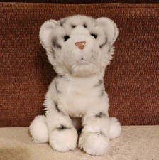Douglas The Cuddle Toy 14 Inch White Tiger Cub Plush Soft and Cute