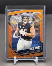 2025 PANINI PRIZM NFL #112 Cole Kmet Chicago Bears Orange Wave Prizm /65