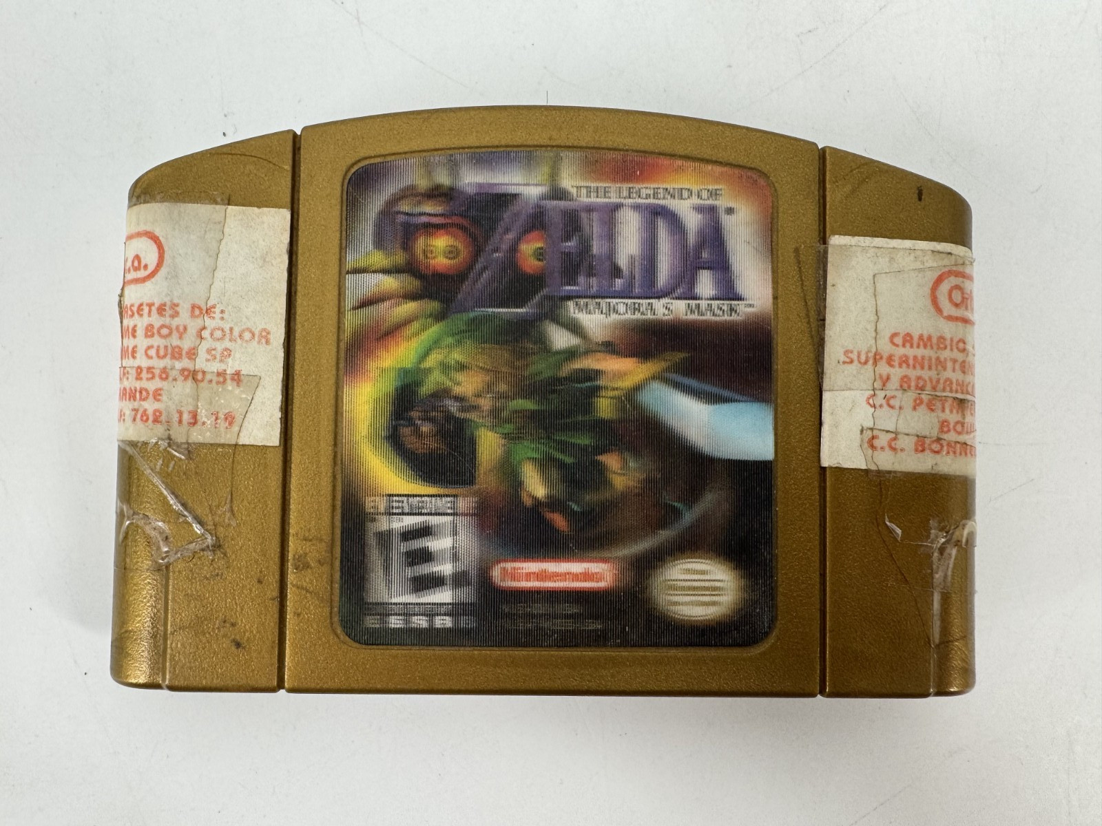The Legend of Zelda: Majora's Mask Holographic Label N64 DAMAGE READ FOR PARTS
