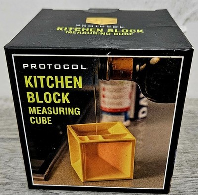 Protocol Kitchen Block Measuring Cube. Yellow 
