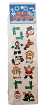 Vintage Sealed Christmas Sticker Pack Santa Snowman Penguin - 4/1534