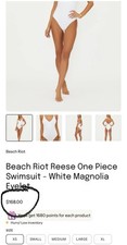 Beach Riot Reese One Piece Swimsuit - White Magnolia Eyelet Size Xs Beach Riot Reese One Piece Swimsuit - White Magnolia Eyelet Size Xs