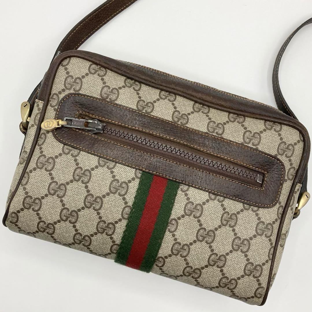 Gucci Sherry Line Mini Vintage Camera Bag in Leather & PVC