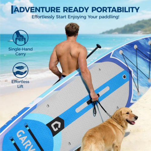 HOT] Garvee 10.6' Inflatable Stand Up Paddle Board - 450 lbs Capacity SUP - Picture 6 of 7