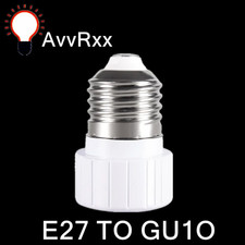 Avvrxx 1Pc E27 to GU10 Converter LED Light Lamp Bulb Adapter Adaptor Screw Socke