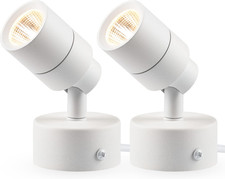 2 Pack LED up Lights for Indoor Use Uplight, Warm White Floor Spotlight Lamp, 12